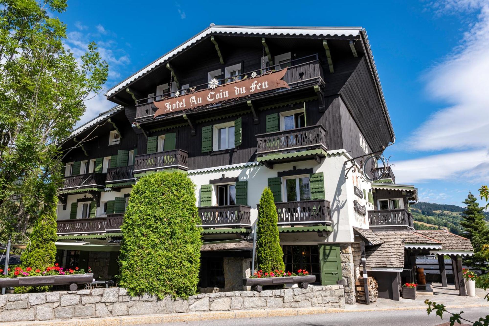 Hotel Au Coin Du Feu Megève Exterior foto