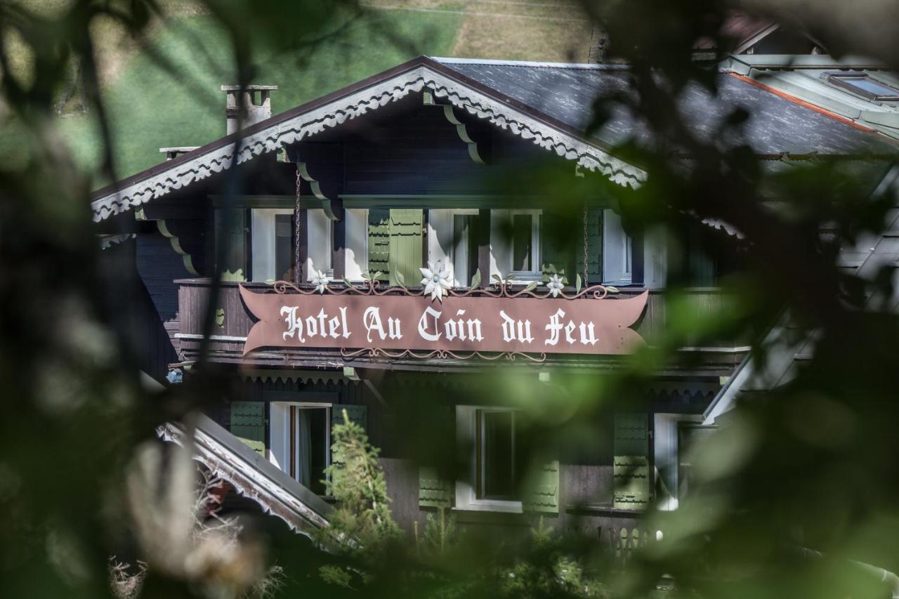 Hotel Au Coin Du Feu Megève Exterior foto